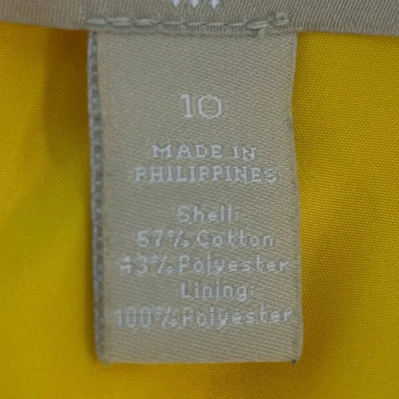 Banana Republic Bright Yelllow Waisted Sleeveless Sheath Dress Size 10 - Picture 2 of 9